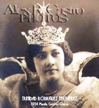 1924 QUEEN OF THE MANILA CARNIVAL. Trinidad Fernandez y Rodriguez of Cuyo, Palawan, - 45-1924trinidadfernandez-copy